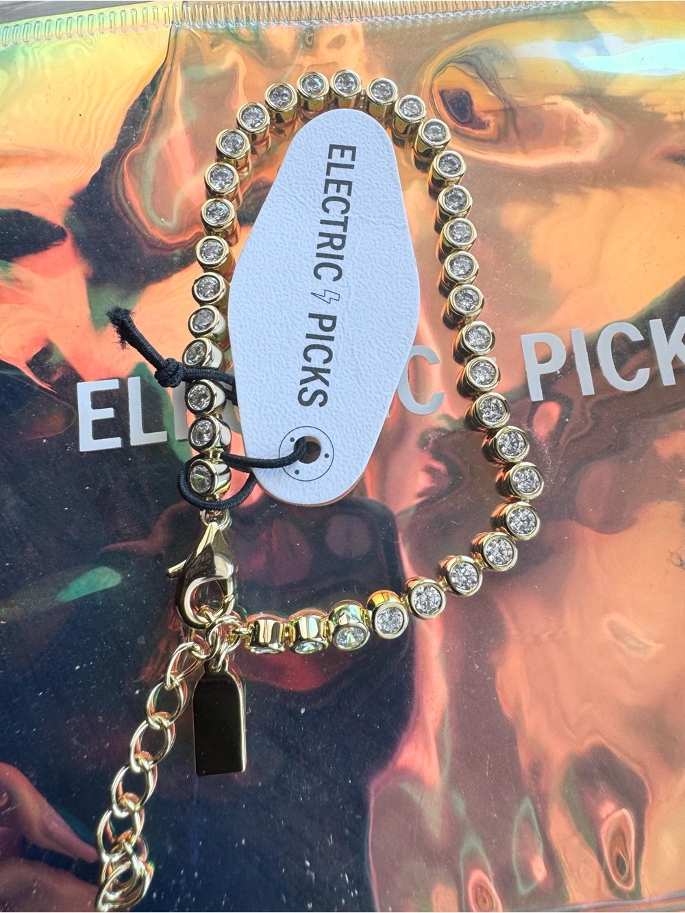 Electric Picks Mini Jewel Bezel Tennis Bracelet - Picture 8 of 8